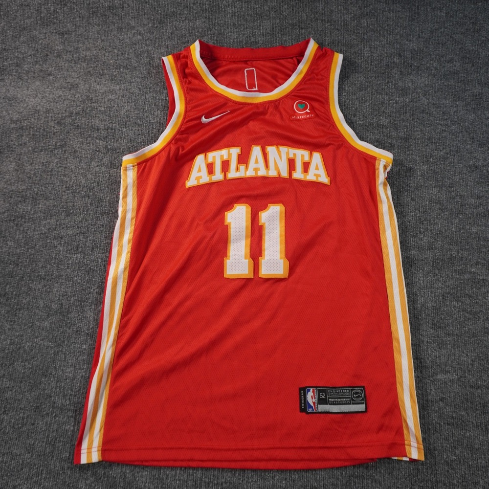 Nike Atlanta Hawks Jersey Mens 52 Red Trae Young 11 Icon Edition Swingman NBA
